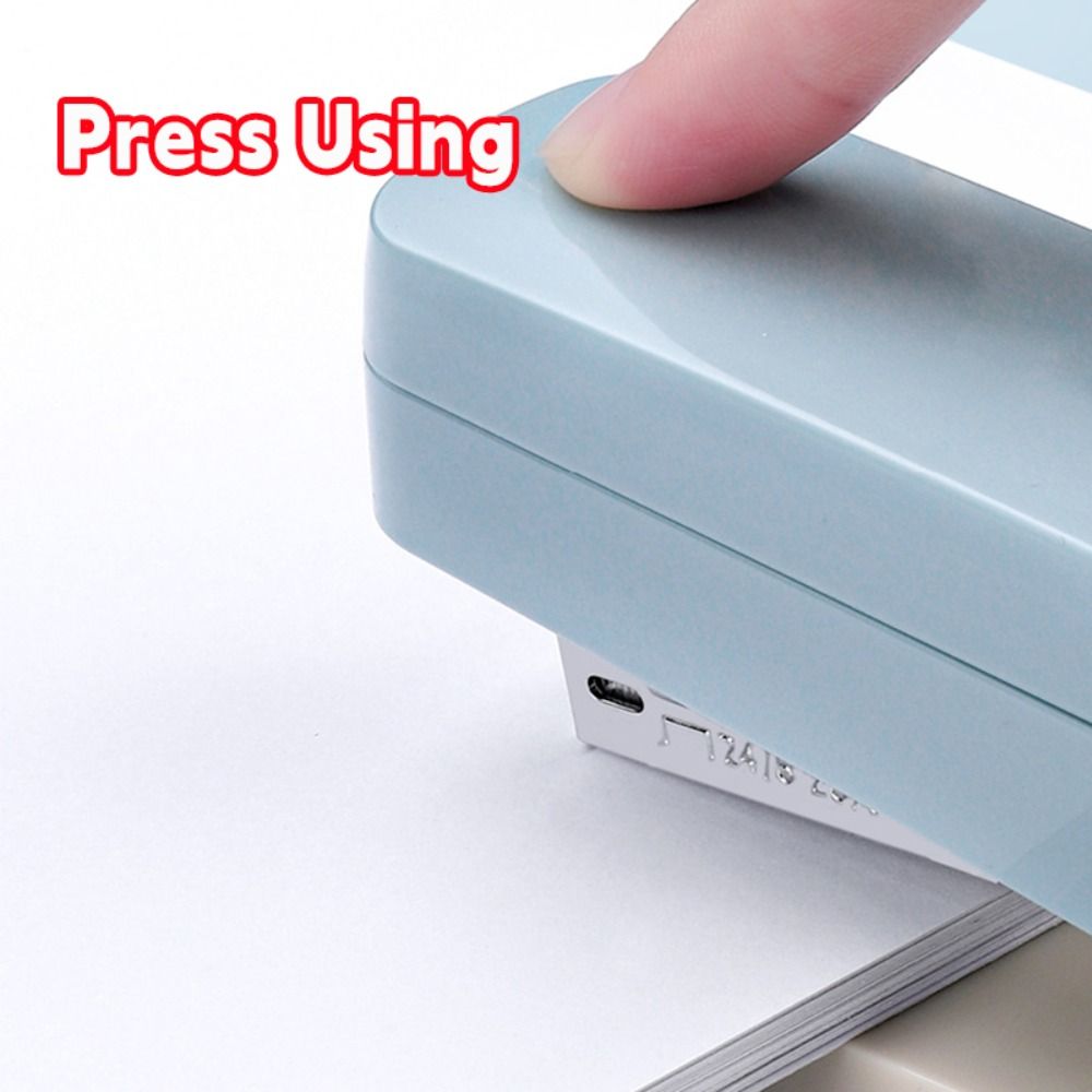 Stapler Heavy Duty - ポータブル金属製ステープラー 24/6 26/6 ステープル使用 360度回転式ロングステープラー 簡単操作の頑丈なステープラー