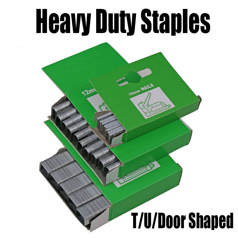 Stapler Heavy Duty - T/U/ドア型ヘビーデューティステープル木工用釘、内装装飾/木材加工/固定ライン/ボックスバインディングガンステープラー用