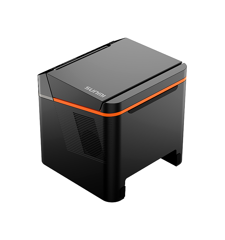 Label Printer - 80mm バーコードサーマルラベルレシートプリンター 低騒音 高速印刷 多言語対応 編集印刷