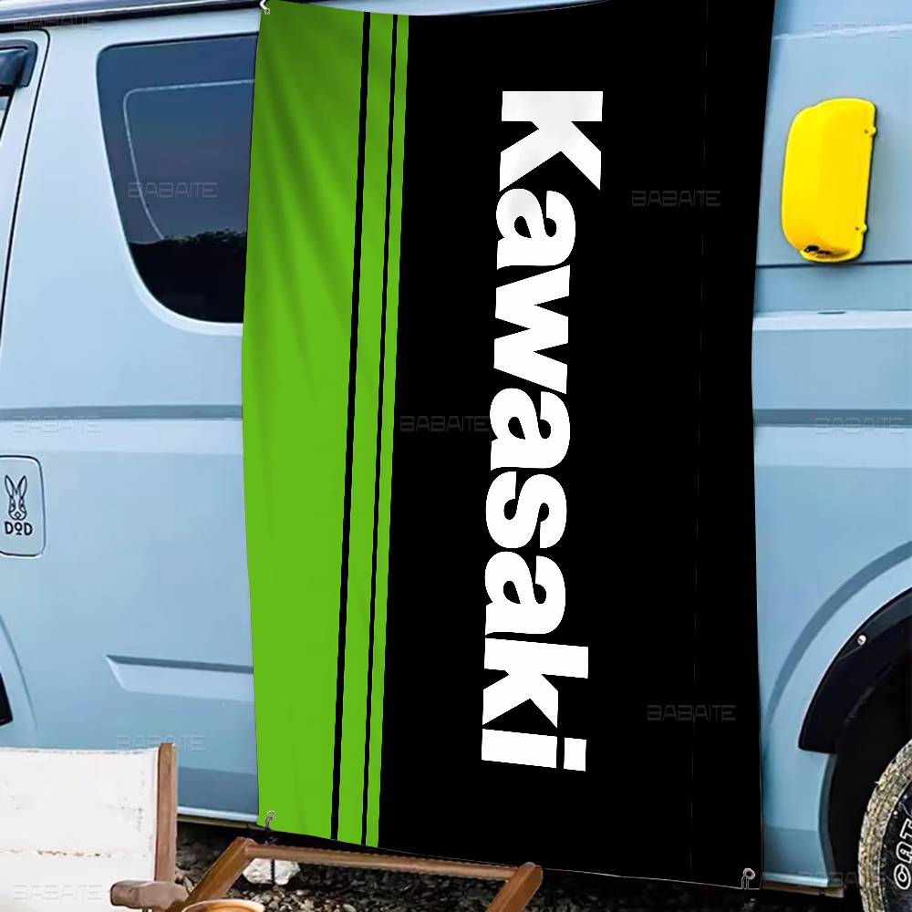 カワサキバイクロゴ 高品質印刷 商用広告旗 会社パーティー用 - Commercial Printing Company のレビューと価格