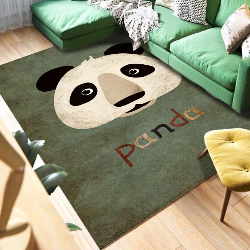 北欧風のかわいい3Dプリント漫画動物カーペットラグ、家の装飾 - Commercial Fabric Printing Machine のレビューと価格