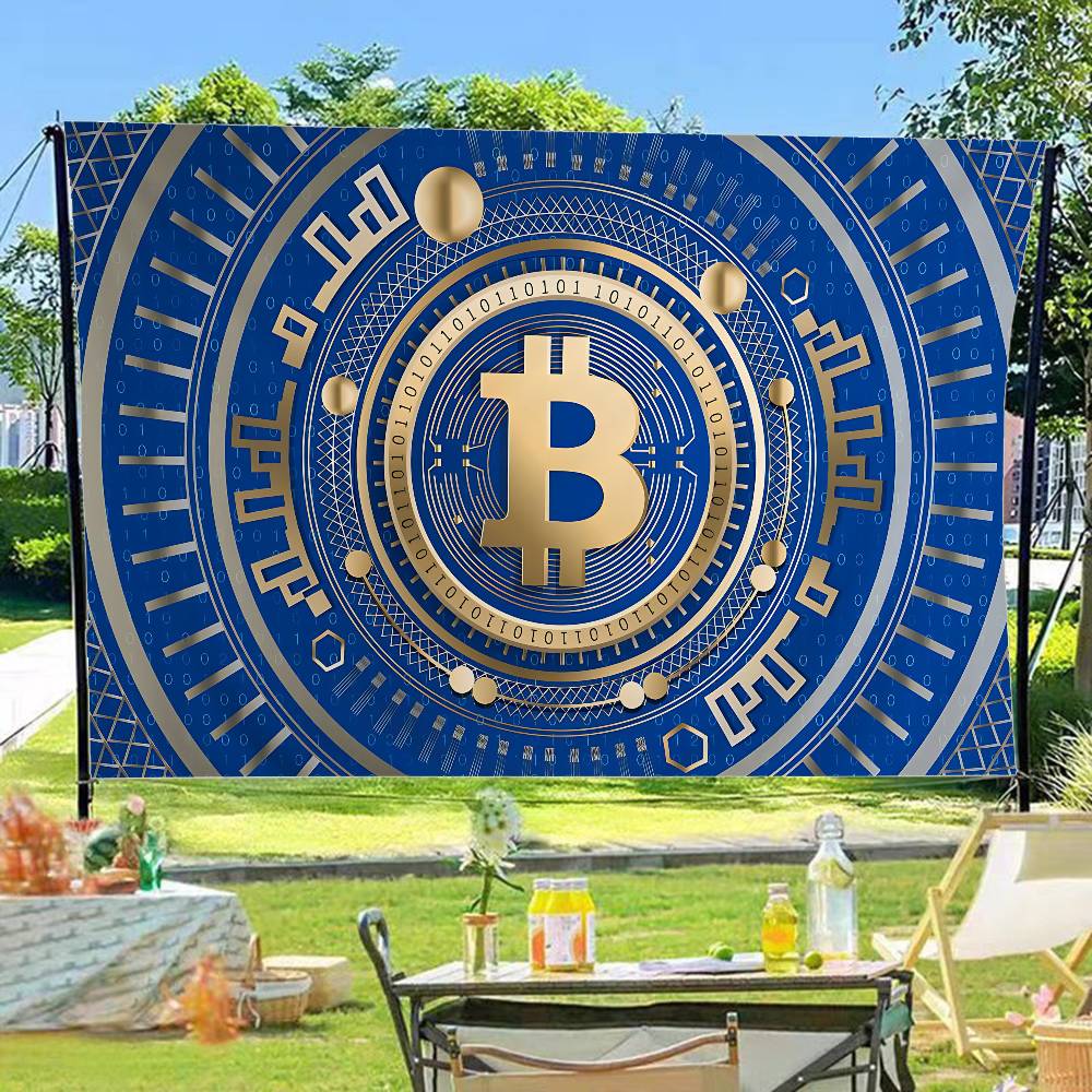 人気のロゴ、ビットコイン、高品質印刷、商業広告、旗、パーティ - Commercial Printing Company のレビューと価格