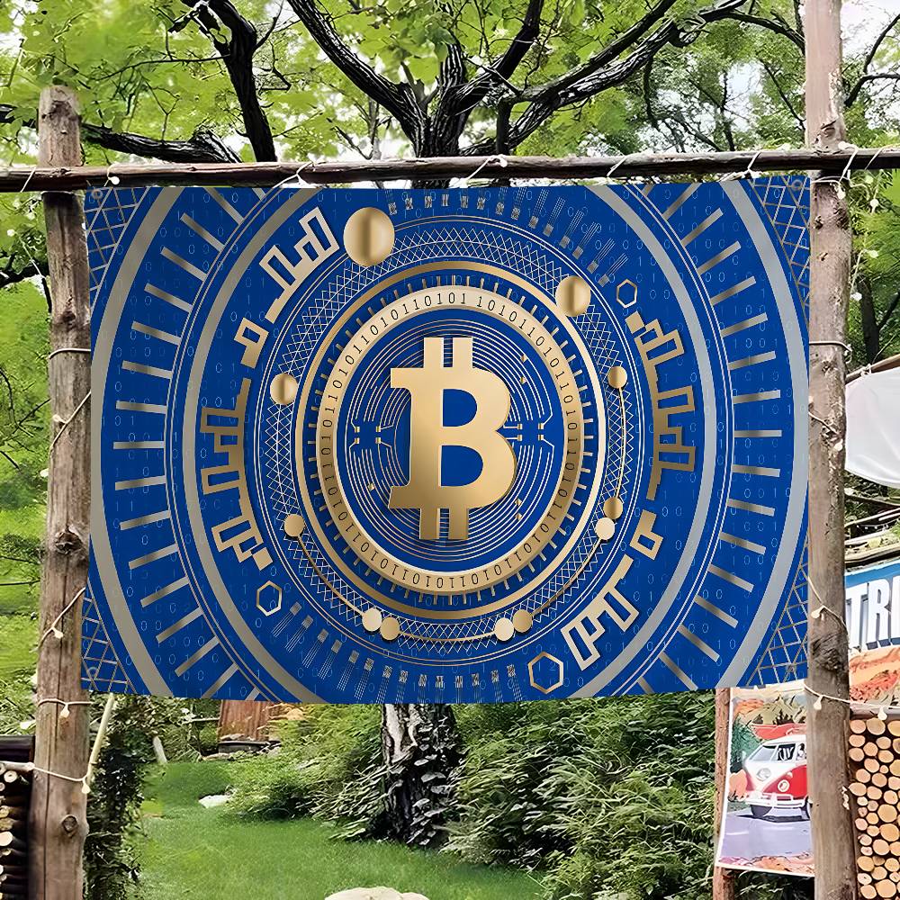 人気のロゴ、ビットコイン、高品質印刷、商業広告、旗、パーティ - Commercial Printing Company のレビューと価格