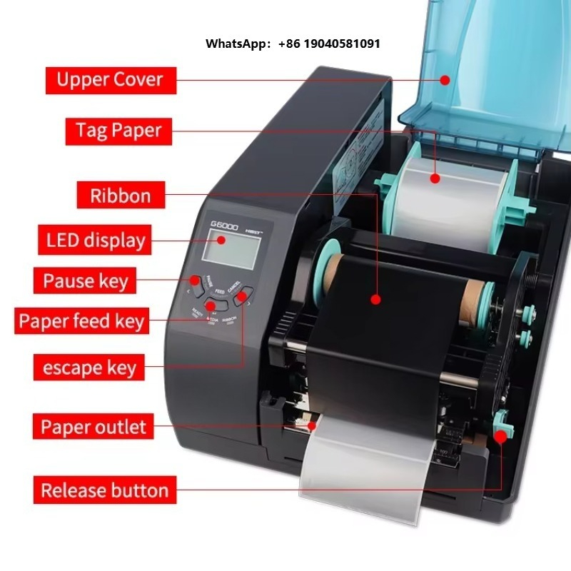 産業用ラベルサーマルバーコードプリンター 600dpi 高精 - Barcode Printer のレビューと価格